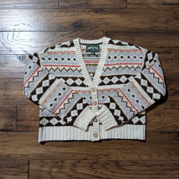 American Eagle Fair Isle knit cardigan sweater size XXS - Picture 16 of 16
